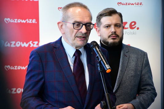 Głos zabrał przewodniczący rady nadzorczej lotniska w Modlinie Marek Miesztalski