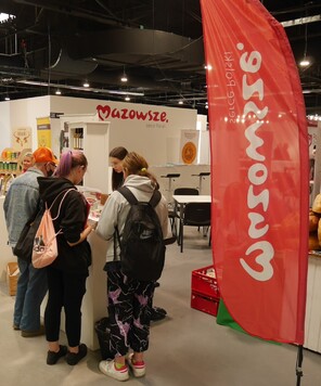 Stoisko województwa mazowieckiego na Targach Warsaw Food Expo 2022.