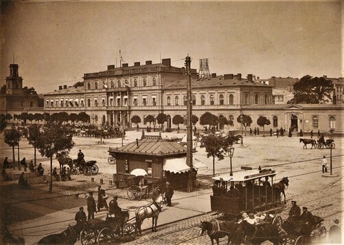 Dworzec Wiedeński w Warszawie ok. 1890 r.