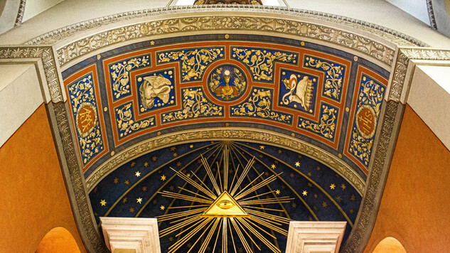 Wyróżnienie: „Oko w oko”, zdjęcie przedstawia wnętrze Bazyliki pw. Jana Chrzciciela i św. Rocha w Brochowie.