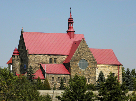 Budynek kościoła w Jastrzębiu