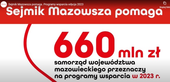 Sejmik Mazowsza pomaga. 660 mln zł na programy wsparcia w 2023 r.