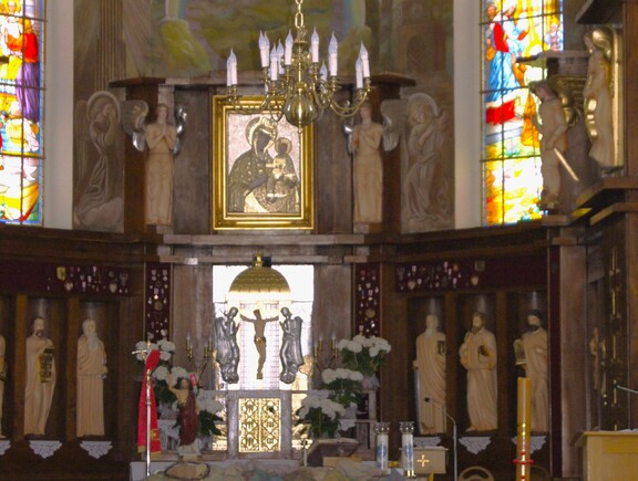 Obraz Matki Boskiej Pocieszenia, kościół Hołubla