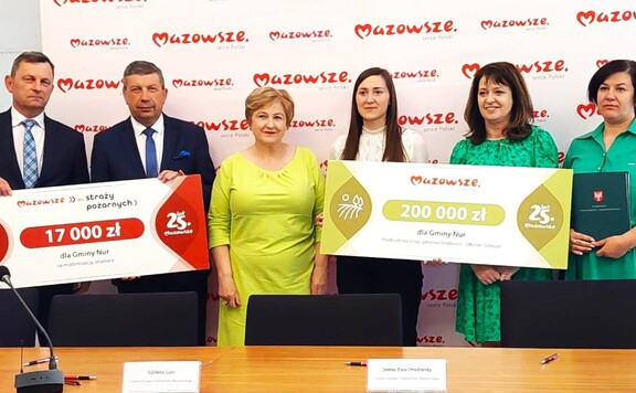podpisanie umów na wsparcie dla powiatów ostrołęckiego, ostrowskiego i wyszkowskiego