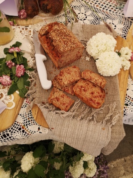 1 miejsce w konkursie zawstydzony chlebek z KGW Ruskowianki w Ruskowie 