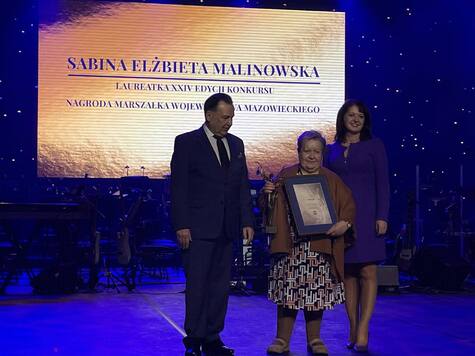 Jedną z laureatek nagrody jest Sabina Malinowska