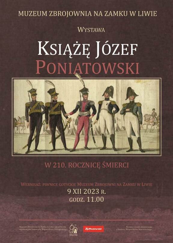 Plakat promujący wystawę "Książę Józef Poniatowski"