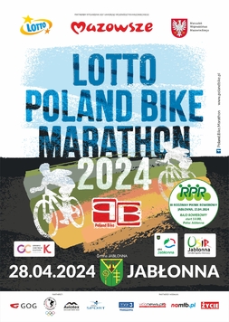 Plakat promujący maraton LOTTO Poland Bike w Jabłonnie